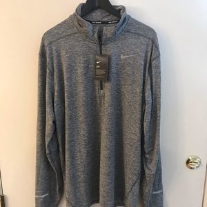 NWT Nike Dri Fit XL Quarter 1/4 zip Running Shirt